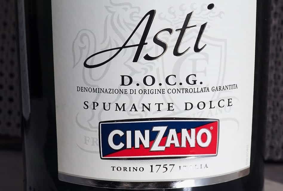 Close Up of Asti Spumante Bottle Label