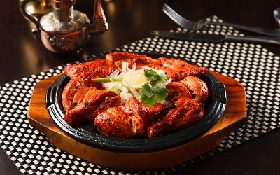 Plate of Tandoori Chicken