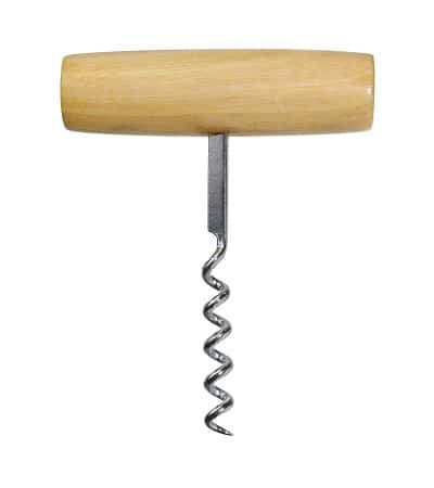 Simple Corkscrew with Wooden Handle