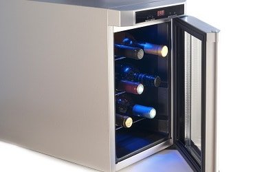 Small Wine Refrigerator with 6 Bottles Inside