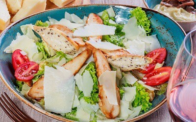 A Plate of Chicken Salad