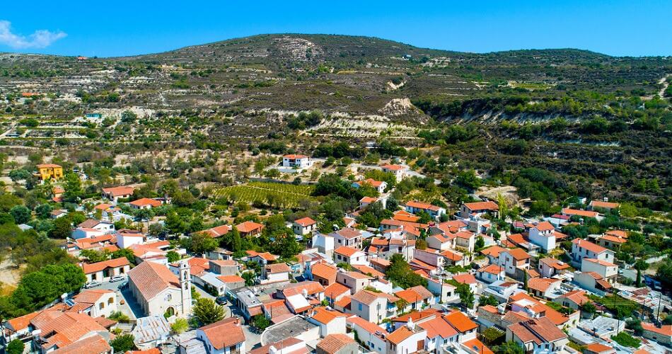 Bird's Eye View over the Limassol Region on Cyprus