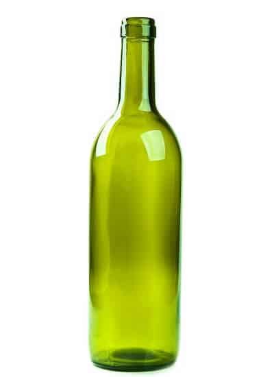 Wine Bottle From Green Glass