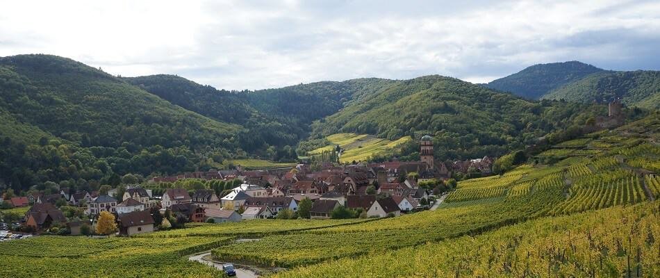 The Town Keyserberg in the Alsace Region