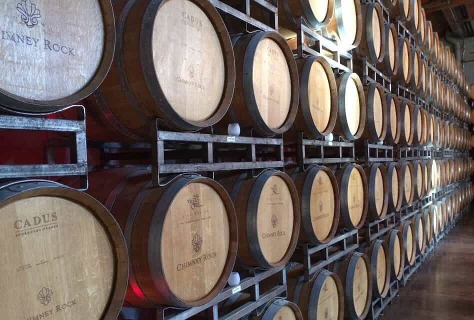 Barrels before Wine Filtering